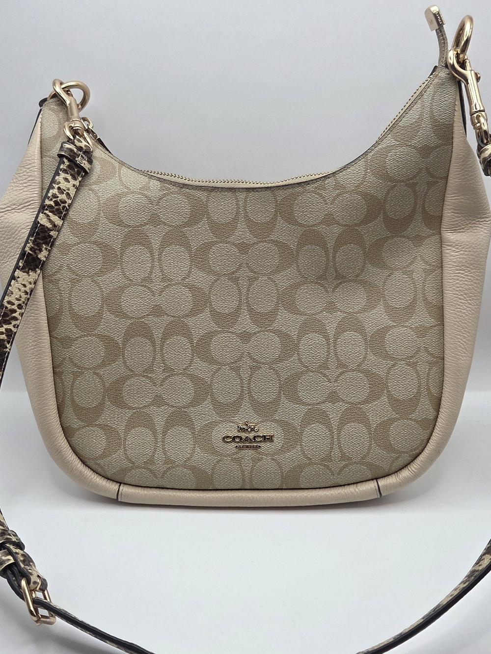 Coach Jules Hobo in Signature Canvas